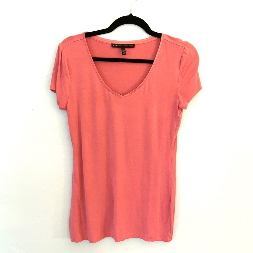 V neck short sleeve tee shirt